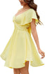 Liora | Knot Front Chiffon Mini Dress