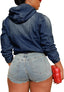 Koda | Denim Popover Hoodie