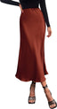 Florin | Satin Bias-Cut Midi Skirt