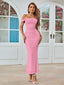 Veyora | Off The Shoulder Corset Maxi Dress