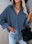 "Hollis" Corduroy Boyfriend Shirt