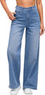 "Camryn" Wide-Leg Denim Trousers