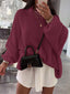 "Maeve" Slouch Knit Turtleneck Pullover