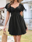 Liora | Knot Front Chiffon Mini Dress