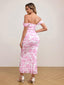 Veyora | Off The Shoulder Corset Maxi Dress