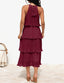 🌞 "Lola" Tiered Halter Dress