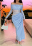 "Reva" Asymmetric Cutout Maxi Dress
