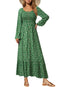 Nivaro | Boho Floral Maxi Dress