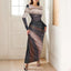 “Aura” Tie-Dye Mesh Maxi Dress