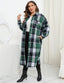 "Willa" Oversized Plaid Longline Shacket