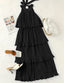 🌞 "Lola" Tiered Halter Dress