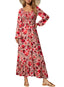 Nivaro | Boho Floral Maxi Dress
