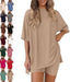 The Essential Oversized Tee & Biker Shorts Set