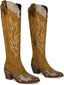 "Isadora" Embroidered Western Boots