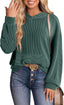 "Bree" Ribbed Knit Hoodie