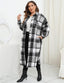"Willa" Oversized Plaid Longline Shacket