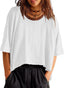 "Bree" Oversized Cropped Tee