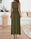 Zelivra | Sleeveless Maxi Dress with Pockets