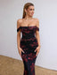Veyora | Off The Shoulder Corset Maxi Dress