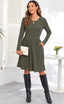 "Maeve" Knit Fit & Flare Dress