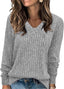 "Jules" Soft Ribbed Knit Sweater