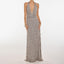 “Solana” Halter Floral Maxi Dress