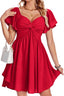 Liora | Knot Front Chiffon Mini Dress