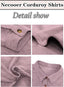 "Hollis" Corduroy Boyfriend Shirt