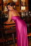 Zerava | One-Shoulder High Split Maxi Dress