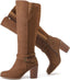 "Blaire" Wide-Calf Slouch Boots