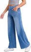 "Noa Jean" Stretch Wide-Leg Pant