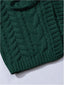 "Sarah" Button-Front Cable Cardigan