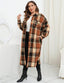 "Willa" Oversized Plaid Longline Shacket