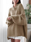 "Maeve" Slouch Knit Turtleneck Pullover