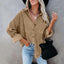 "Lottie" Oversized Corduroy Shirt