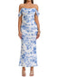 Veyora | Off The Shoulder Corset Maxi Dress