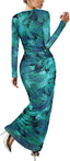 “Aura” Tie-Dye Mesh Maxi Dress