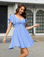Liora | Knot Front Chiffon Mini Dress