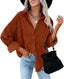 "Lottie" Oversized Corduroy Shirt