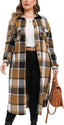 "Willa" Oversized Plaid Longline Shacket