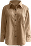 "Lottie" Oversized Corduroy Shirt