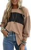 "Boardwalk Breeze" Striped Colorblock Top