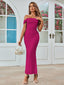 Veyora | Off The Shoulder Corset Maxi Dress
