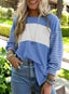 "Boardwalk Breeze" Striped Colorblock Top