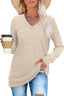 "Ellie" Ribbed Knit V-Neck Sweater – Where Cozy Meets Class