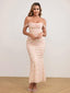 Veyora | Off The Shoulder Corset Maxi Dress