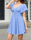 Liora | Knot Front Chiffon Mini Dress