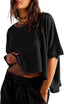 "Bree" Oversized Cropped Tee