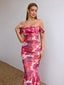 Veyora | Off The Shoulder Corset Maxi Dress