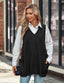 Novaira | Solid V-Neck Sweater Vest